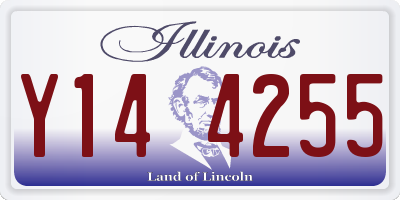 IL license plate Y144255