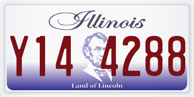 IL license plate Y144288