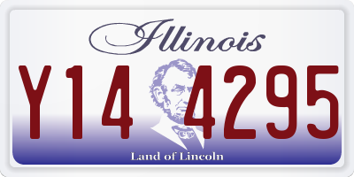 IL license plate Y144295