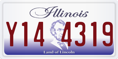 IL license plate Y144319
