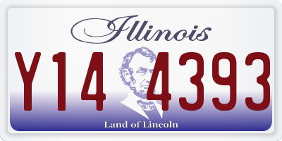 IL license plate Y144393