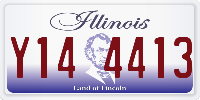 IL license plate Y144413
