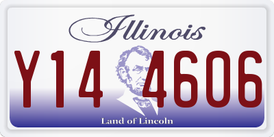 IL license plate Y144606