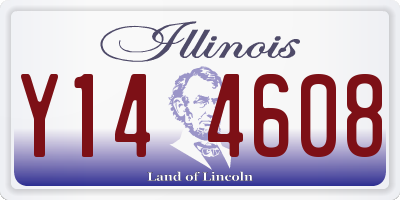 IL license plate Y144608