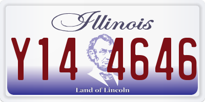 IL license plate Y144646