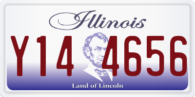 IL license plate Y144656