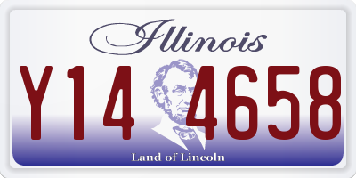 IL license plate Y144658
