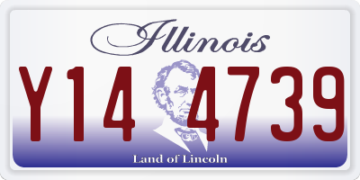 IL license plate Y144739