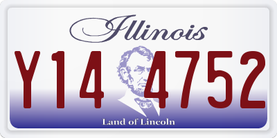 IL license plate Y144752
