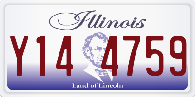 IL license plate Y144759