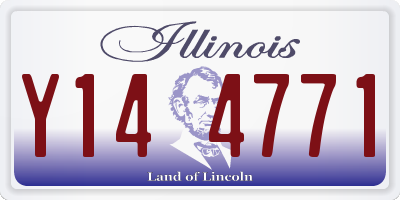 IL license plate Y144771