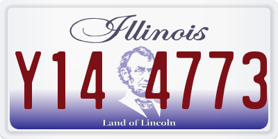 IL license plate Y144773