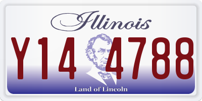 IL license plate Y144788