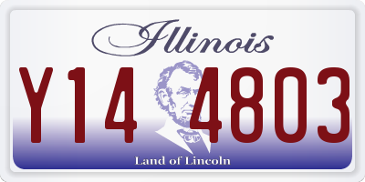IL license plate Y144803