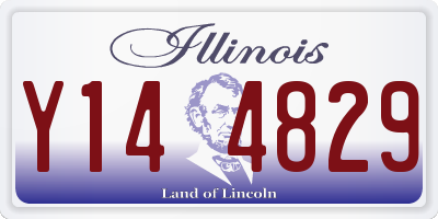 IL license plate Y144829