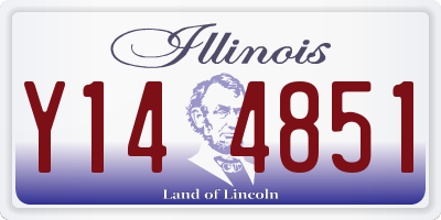 IL license plate Y144851