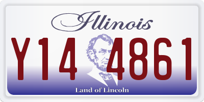 IL license plate Y144861