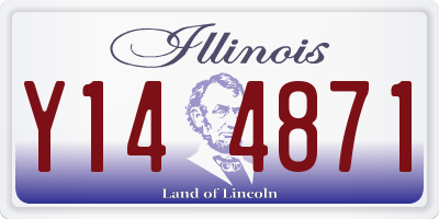 IL license plate Y144871