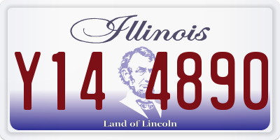 IL license plate Y144890