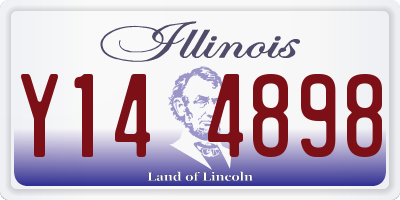 IL license plate Y144898