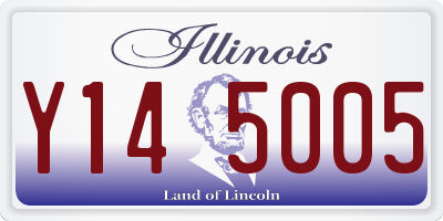 IL license plate Y145005