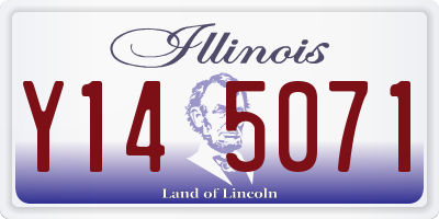 IL license plate Y145071
