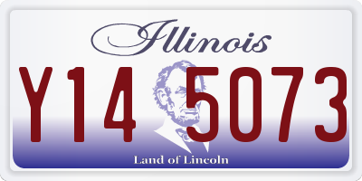 IL license plate Y145073