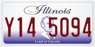 IL license plate Y145094
