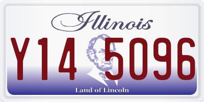 IL license plate Y145096