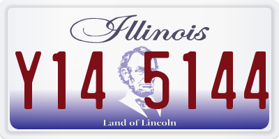 IL license plate Y145144