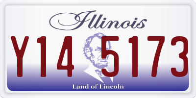 IL license plate Y145173