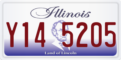 IL license plate Y145205