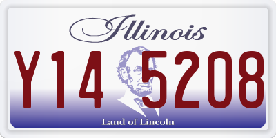 IL license plate Y145208