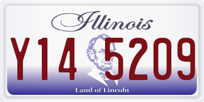 IL license plate Y145209