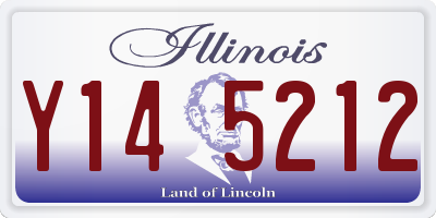 IL license plate Y145212
