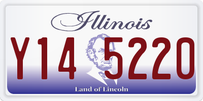 IL license plate Y145220