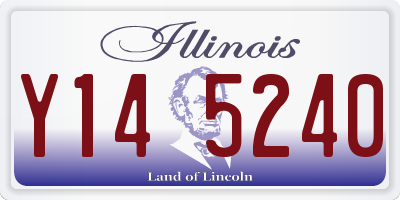 IL license plate Y145240
