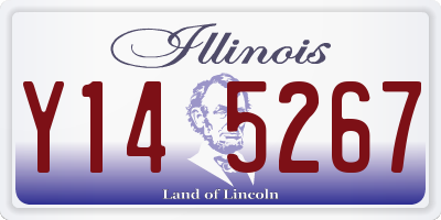 IL license plate Y145267