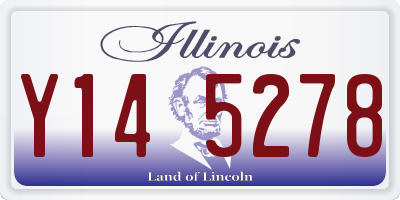 IL license plate Y145278