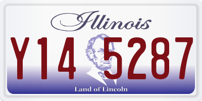 IL license plate Y145287
