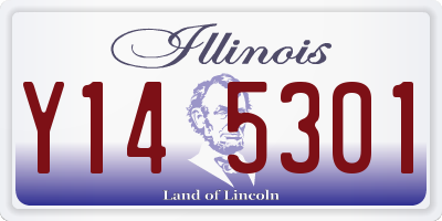 IL license plate Y145301