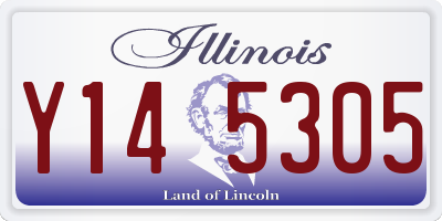 IL license plate Y145305