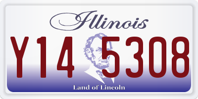 IL license plate Y145308