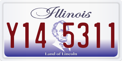 IL license plate Y145311