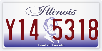 IL license plate Y145318
