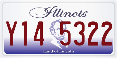 IL license plate Y145322