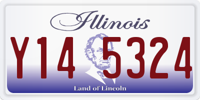 IL license plate Y145324
