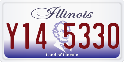 IL license plate Y145330
