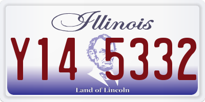 IL license plate Y145332
