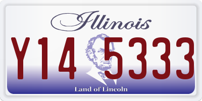 IL license plate Y145333
